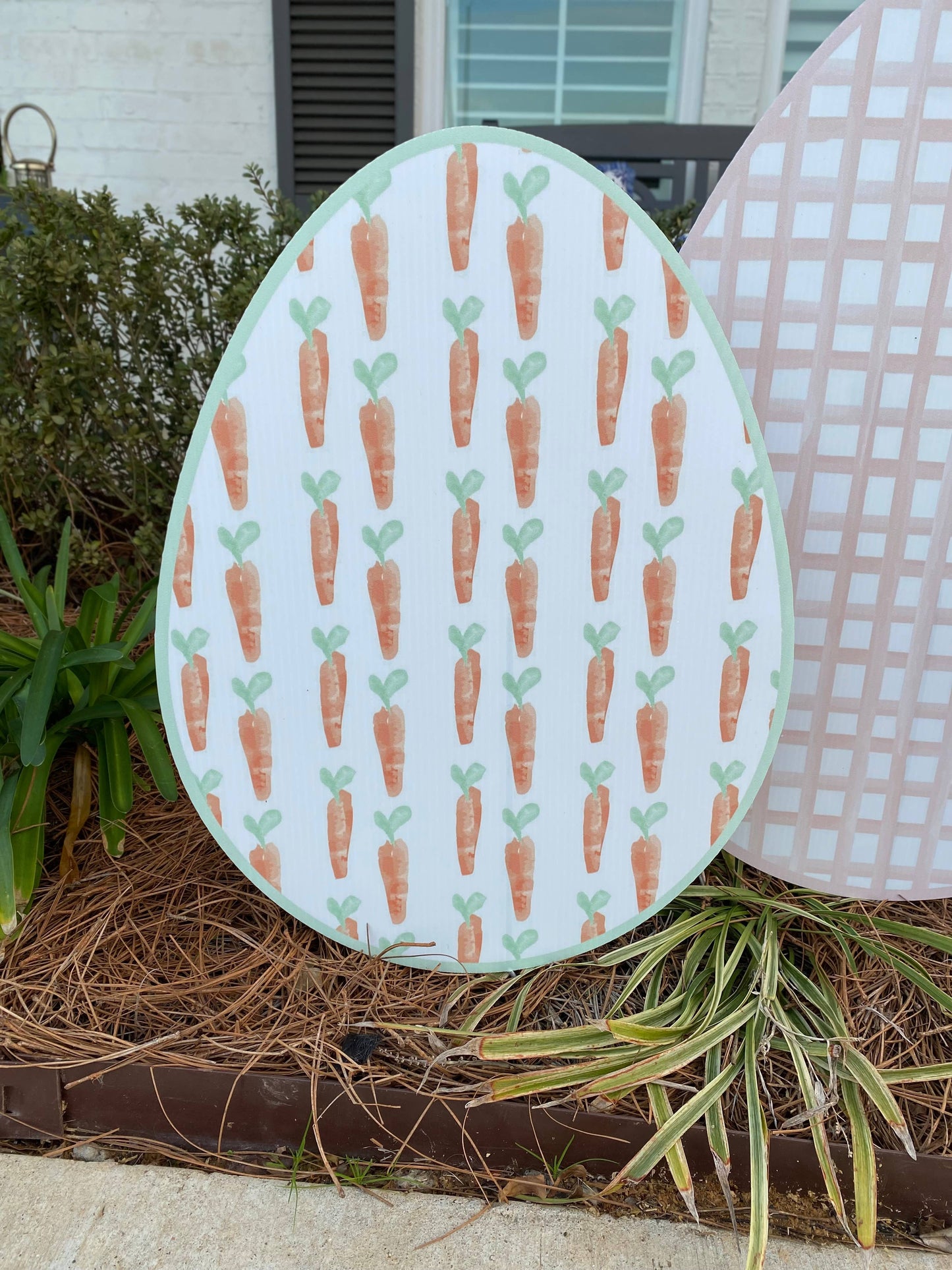 Green Plaid Easter Egg