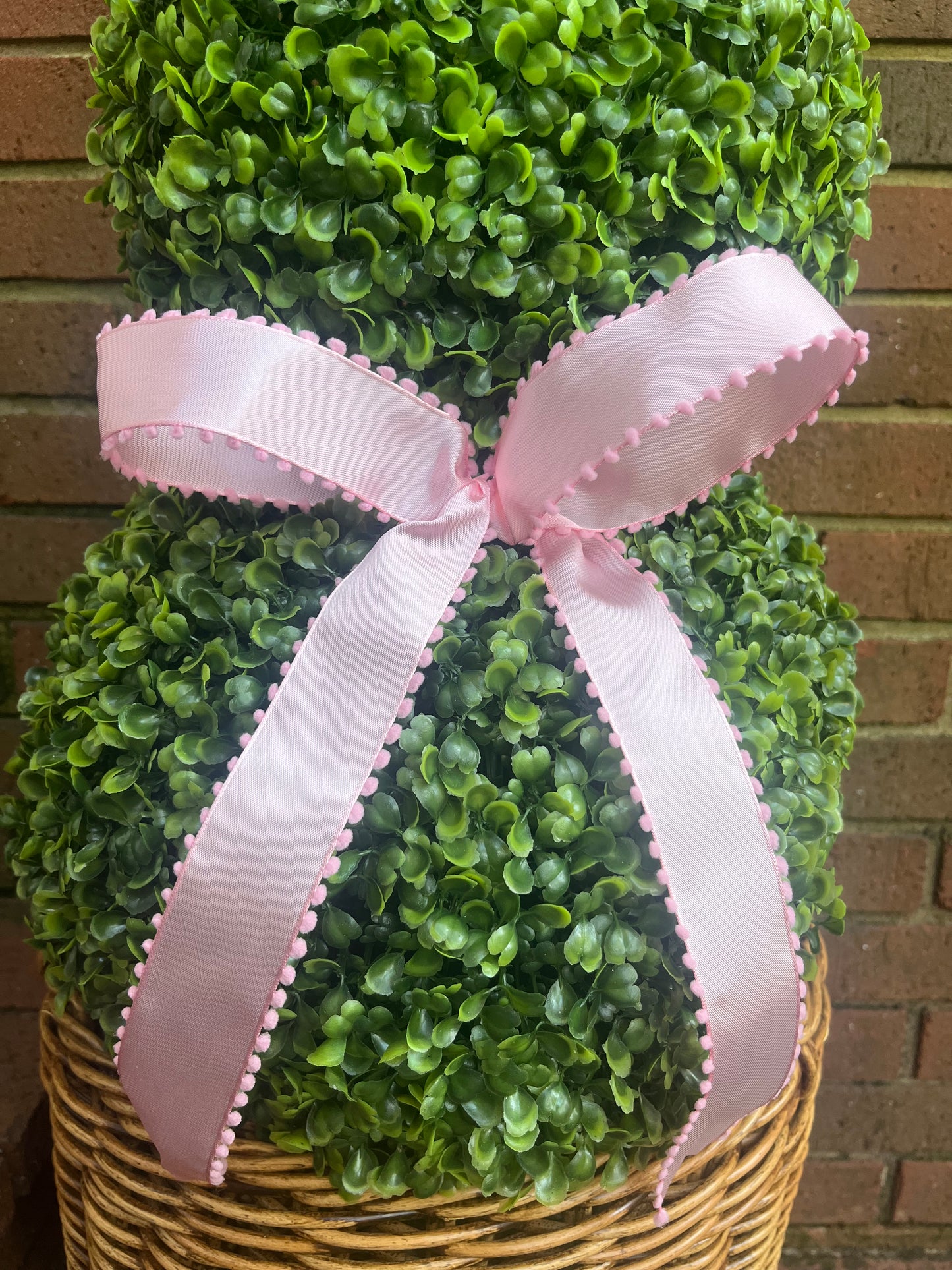 Faux Boxwood Bunny Topiary